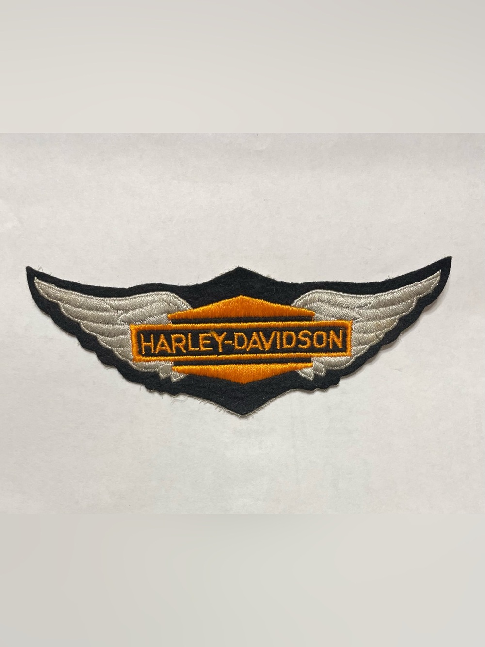 Harley-Davidson Vintage Black & Orange Embroidered Patch Accessory